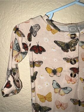 Lou Lou & Company Multicolor Butterfly Knotted One-Piece - Light Pink